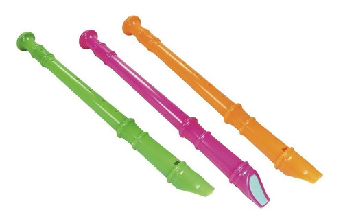 Flauta Doce Infantil Brinquedo Musical Plastico Varias Cores