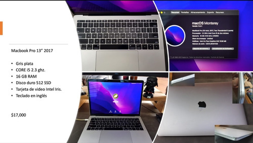 Macbook Pro 13  2017 Core I5 16 Gb Ram 512 Ssd
