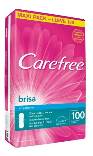 Pack X 20 Unid Protector Femenino  Brisa Sp 100 Care Pro