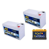 Kit2 Bateria Moura Estacionária 12v 7a Vrla Nobreak Alar.-cy