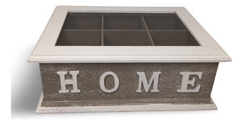 Caja De Te 6 Divisiones Vintage Home