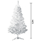 Árvore Natal Verde Neve Nevada 1,5m 280 Galho Pinheiro 150cm