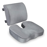 Seat Cushion & Lumbar Support Pillow For Office Chair, ...