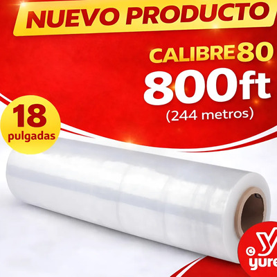 Rollo De Emplaye 18 Yurex Plástico P/ Emplayar Cal. 80-244m