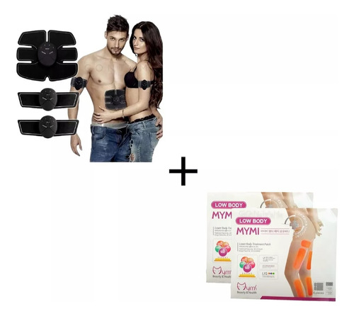 Electro Muscular Quema Grasa Abdomen + Parche Para Celulitis