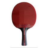 Paleta De Ping Pong Xushaofa T5008 + Estuche Para Paleta Color Negro/rojo