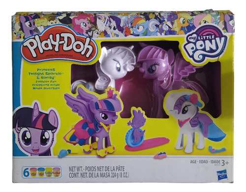 Play Doh My Little Pony, Princess Twilight Sparkie Y Rarity 
