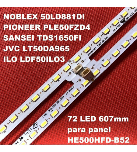 Tiras Led Rsag7.820.5815 72 Led 607mm 50ld881di Nuevas