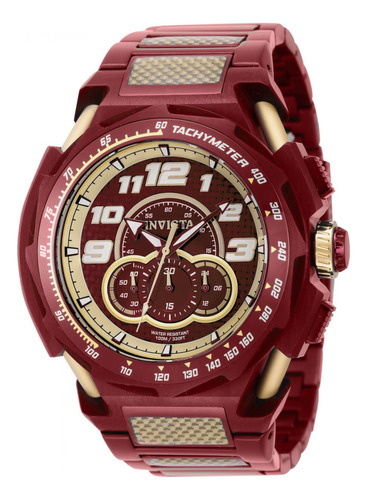 Reloj Para Hombres Invicta S1 Rally 43794 Borgoña, Oro