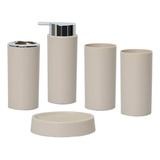 Set De Accesorios De Baño Jabonera Cepillo De Dientes Taza C