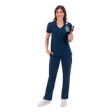 Mediform Conjunto Uniforme Médico Quirúrgico Mujer Azul Nav