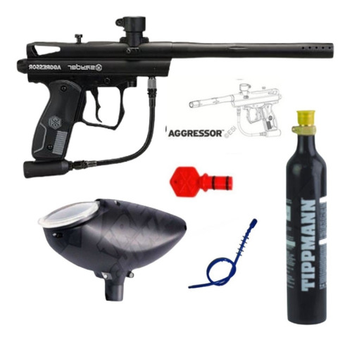 Paquete Marcadora Spyder Aggressor Co2 Gotcha Paintball X P