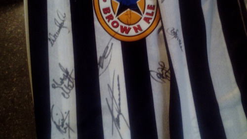Newcastle United Autografiada Solano-shearer(todo El Equipo)