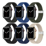 6 Correas Trenzadas Para Apple Watch Ultra 8 7 Se 5 4 3 Slim