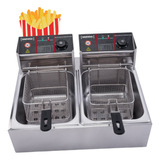 Freidora Industrial Doble 20lt 5000w A Inox Comercial Daewoo