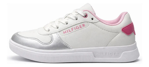 Tenis Tommy Hilfiger Rosa\u002Fplata Mod.tz001571195195 | Meses sin interés