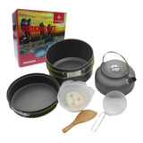 Set Ollas Camping 303utensilios De Cocina Kit Camping 6pz