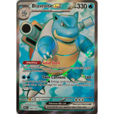 Pokémon Tcg Blastoise Ex 184/165 Full Art 