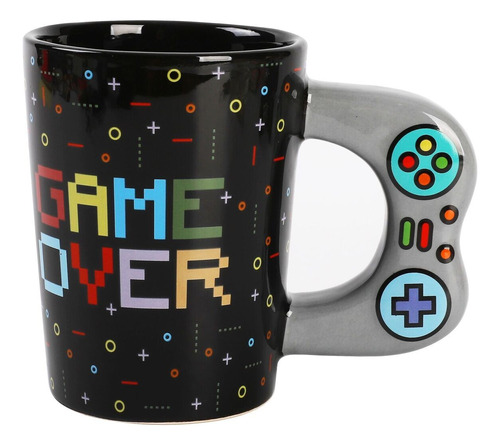 Taza Mug De Ceramica Gamer Game Over Control Joystick