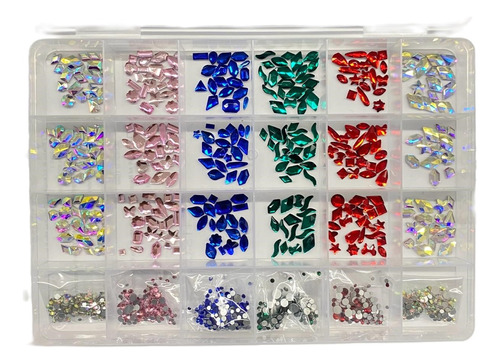 Caja De Crystales Sutido Decoraciones Para Uñas
