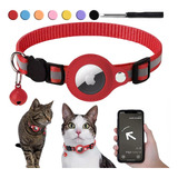 Collar Reflectante Para Airtag Gatos Con Broche De Seguridad