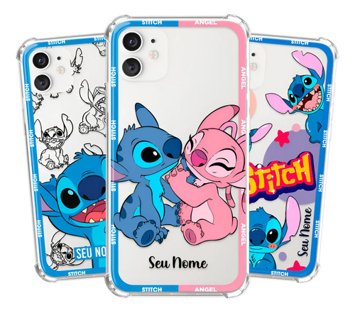 Capa Capinha Personalizada Com Nome Anti-impacto Stitch | MercadoLivre