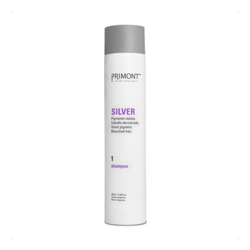 Primont Silver Shampoo Matizador Violeta Cabello Claro 350ml