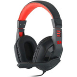 Fone De Ouvido On-ear Gamer Redragon Ares H120 Preto E Vermelho