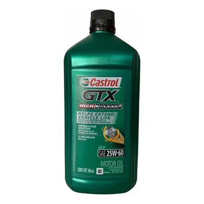Aceite de motor Castrol GTX 25W60 946 ml para alto kilometraje | MercadoLibre