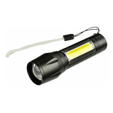 Linterna Mini Tactica Led Cob Recargable Por Usb Con Zoom 