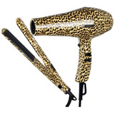 Kit Duga Secador + Plancha Animal Print (2000w/ 200°c) D5002