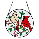 Colgador Solar Tuitessine Cardinal Con Diseño De Pájaro Rojo