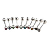 14g Barra Barbell For Lengua Hecho De Material Acero