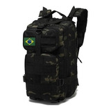 Mochila Tática Militar Assault 30l Profissional 3d Cor Preto E Verde Br