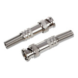 Conector Bnc Macho Parafuso C/ Mola P/ Cabo 4mm - 2 Peças 