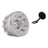 Faro Auxiliar Proyector Luz Led Para Moto 6 Led Gris 4in Ds