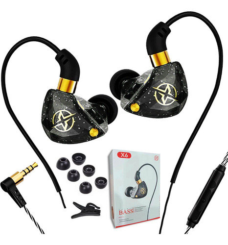 Audífonos In-ear Monitor Con Micrófono 3m Cable Para Xbox Ps