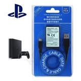 Cabo Usb P/ Controle Ps4 + Bateria 2000mah