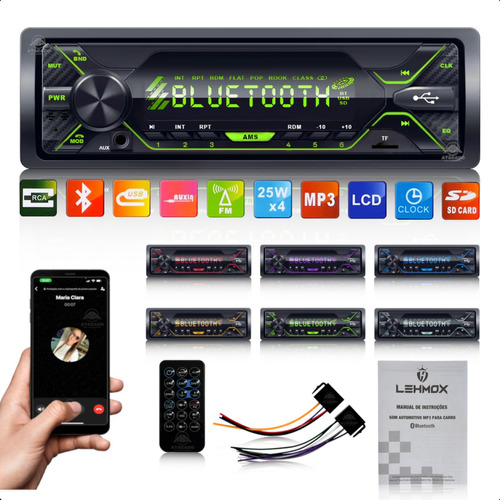 Radio Som Automotivo Potente Bluetooth Melhor Q Soni Top