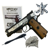 Pistola Co2 Fox Colt 1911 Metal Slide Aire Comprimido + Kit 