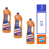 Kit 3 Alvejante Sem Cloro 1,5l Suprema Ultra Remoção 3 Un