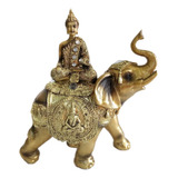 Figura De Buda Con Elefante - Envío Gratis