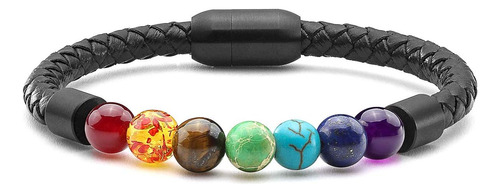 Pulsera Jovivi De 7 Perlas De Chakra Con Cristales Curativos