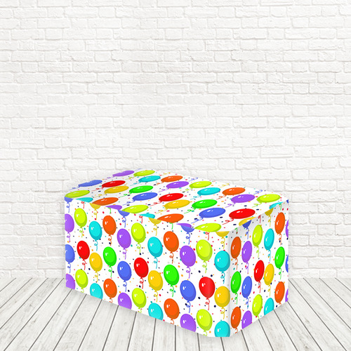 Toalha Capa Decoração Mesa Sublimado 3d Tecido Veste Fácil