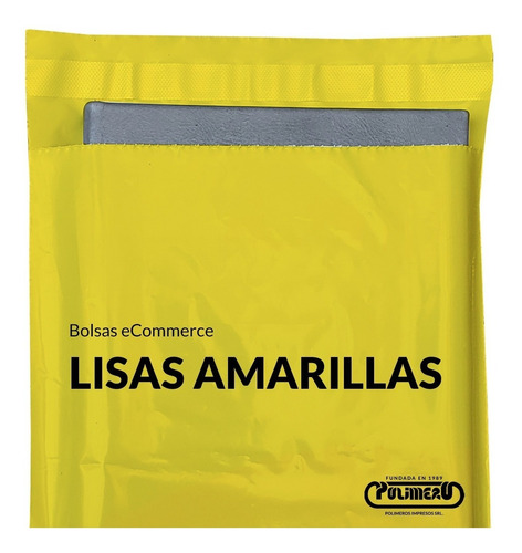 100 Sobres Bolsas Ecommerce 30x40 +5 Amarillas Nº2 Lisas