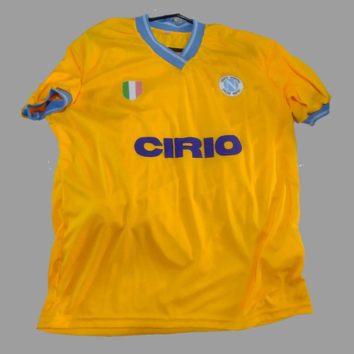 Camiseta Nápoli Maradona Amarilla 