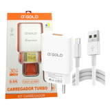 Carregador Agold Turbo 30w 6a iPhone 8/x/11/12/13/14 Usb