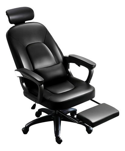 Silla De Escritorio Ninoto No-1 Gamer Ergonómica  Negra Con Tapizado De Sintético