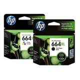 Cartucho Hp 664xl Preto E Colorido Kit Original Lacrado !