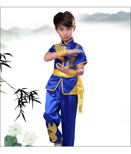 Disfraces: Uniforme De Wushu Y Kung-fu Para Hombre Y Niño